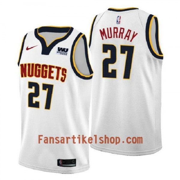 Denver Nuggets Trikot Jamal Murray 27 2018-2019 Nike Weiß Swingman - Herren Denver Nuggets Trikot Jamal Murray 27 2018-2019 Nike Weiß Swingman - Herren